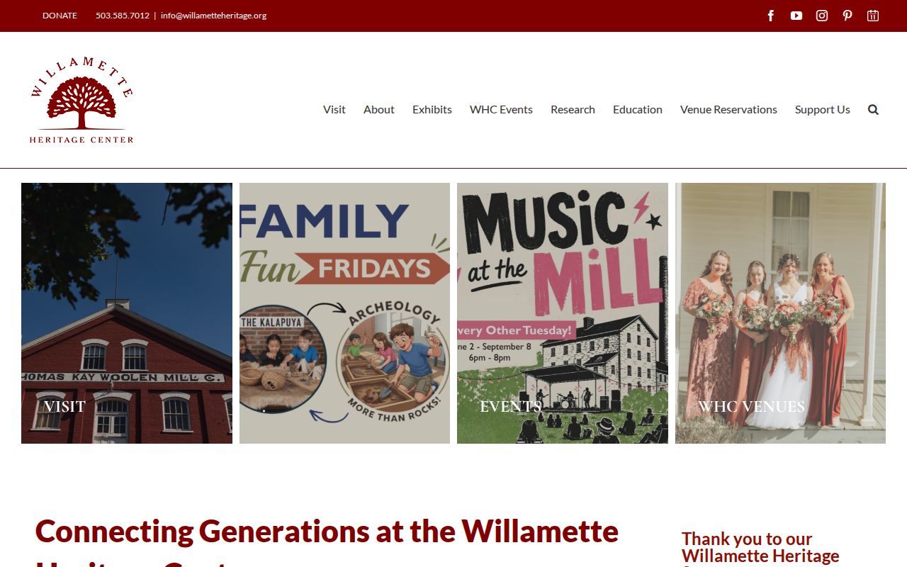 Keizer city directory research context at Willamette Heritage Center